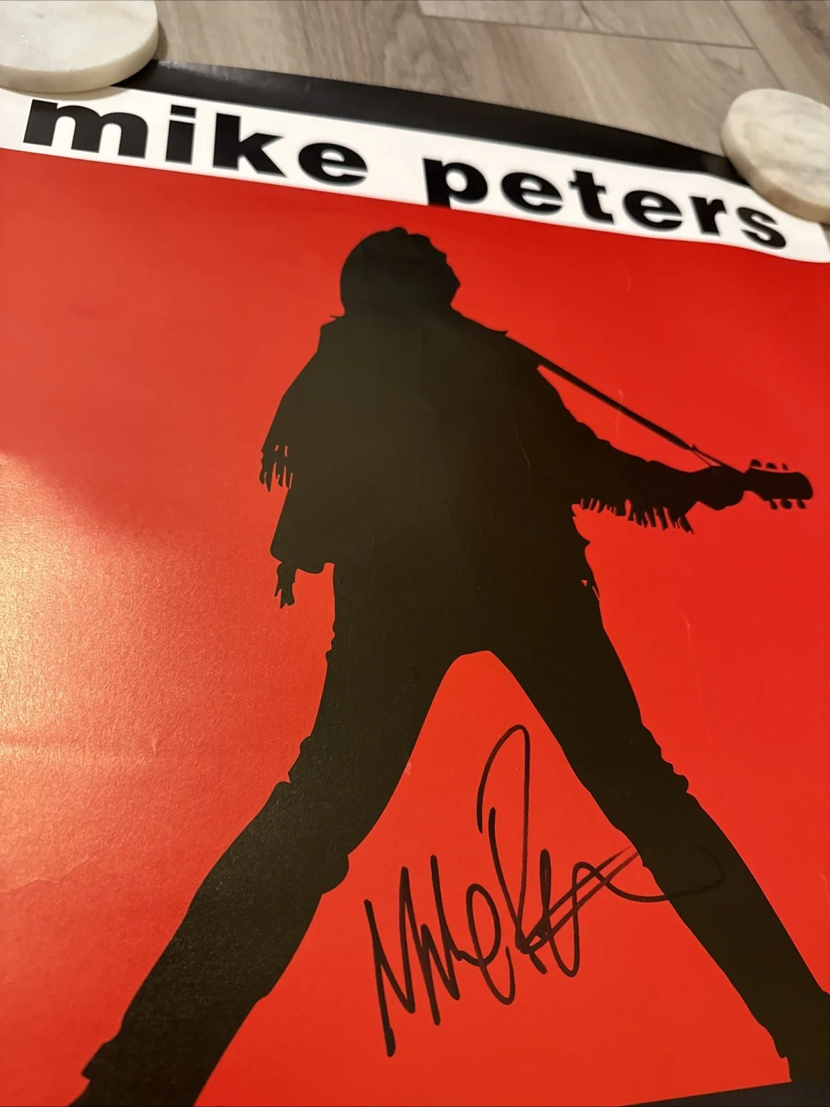 The Alarm Mike Peters And The Poets Of Justice autographed Signed Promo Poster, изображение 2