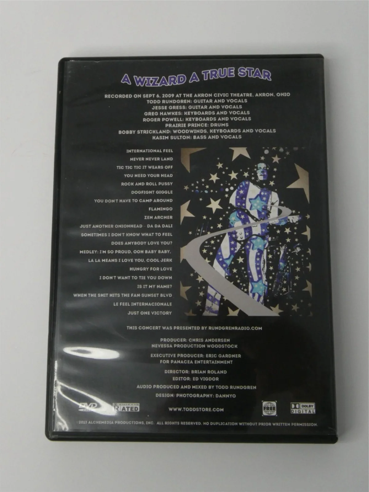 Todd Rundgren Signed DVD Cover A Wizard A True Star Autographed, image 3