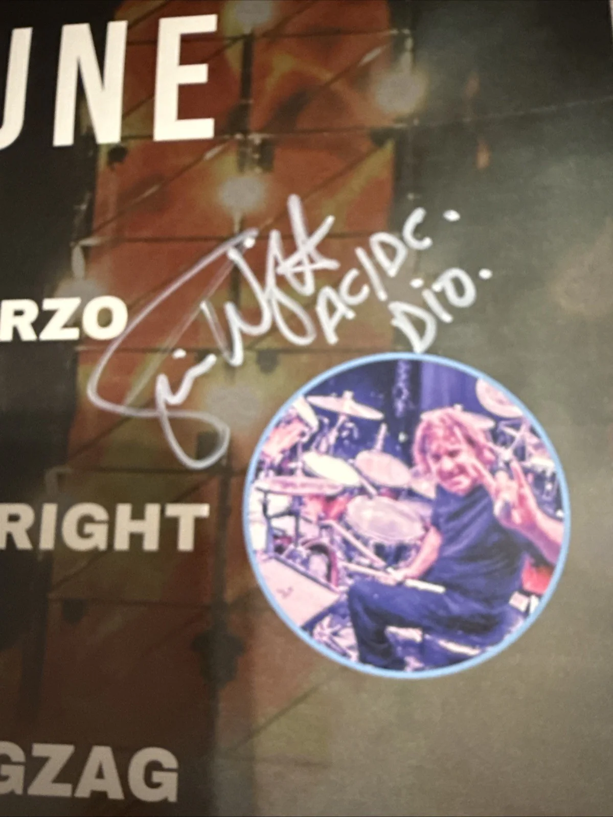 Quiet Riot Sarzo AC/DC Simon Pink Floyd Page Autograph signed Promo Rock poster, image 5