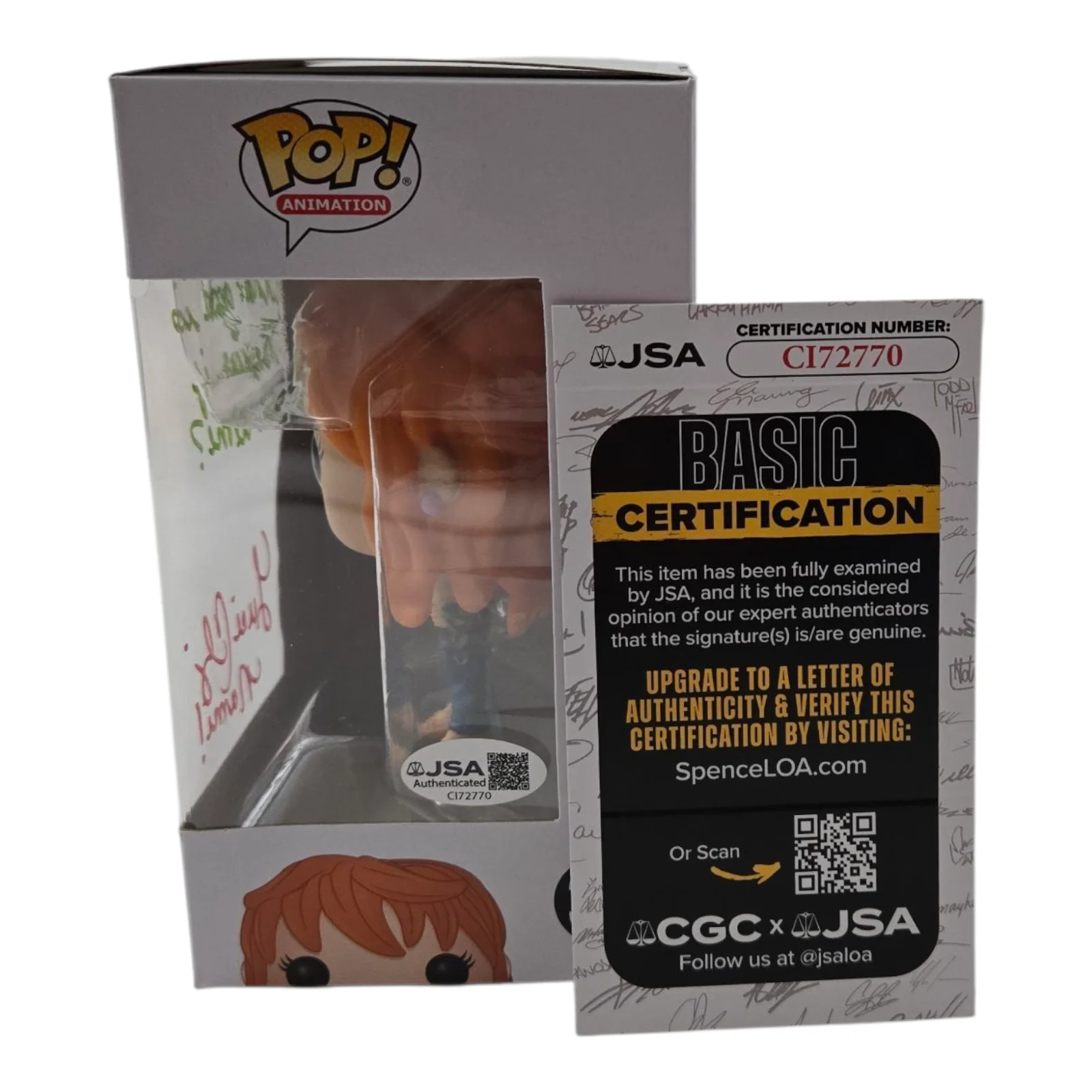 Luci Christian — Luci Christian Signed Funko Nami One Piece Pop Autograph Anime Waifu JSA COA 770, изображение 2