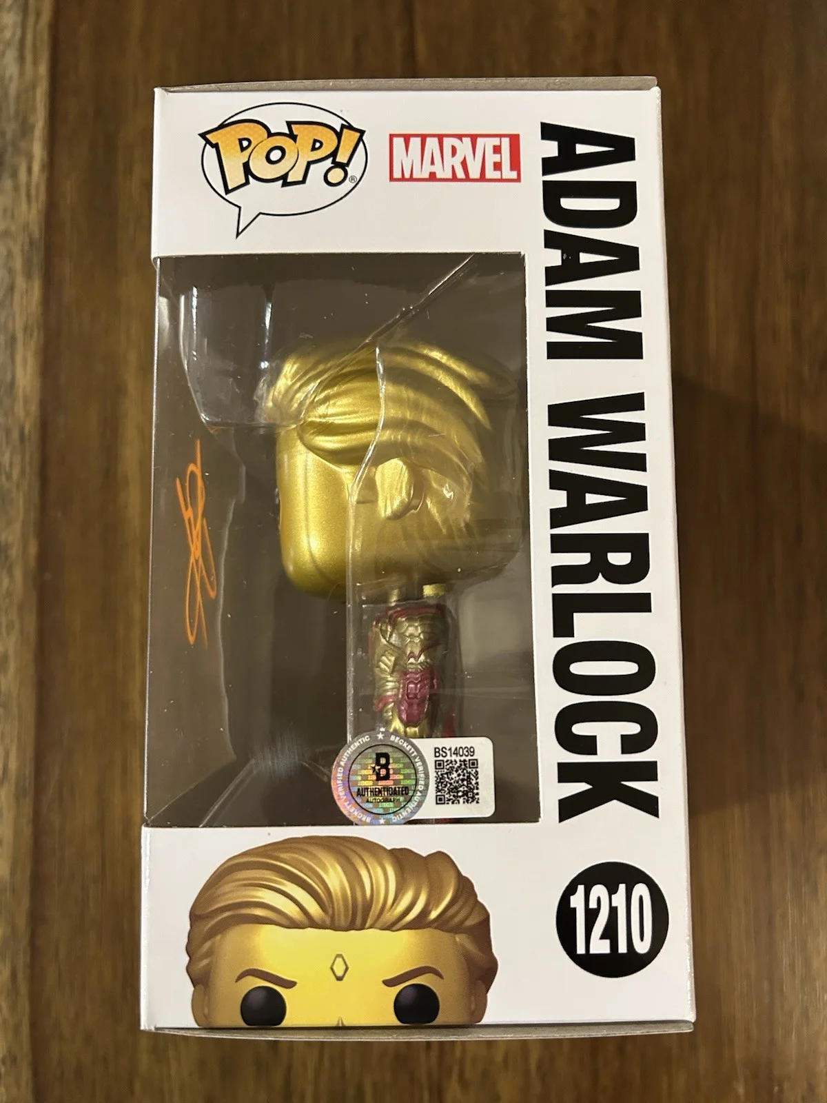 Will Poulter — Will Poulter ‘Guardians Of The Galaxy’ Signed ‘Adam Warlock’ Funko Pop Beckett, изображение 2
