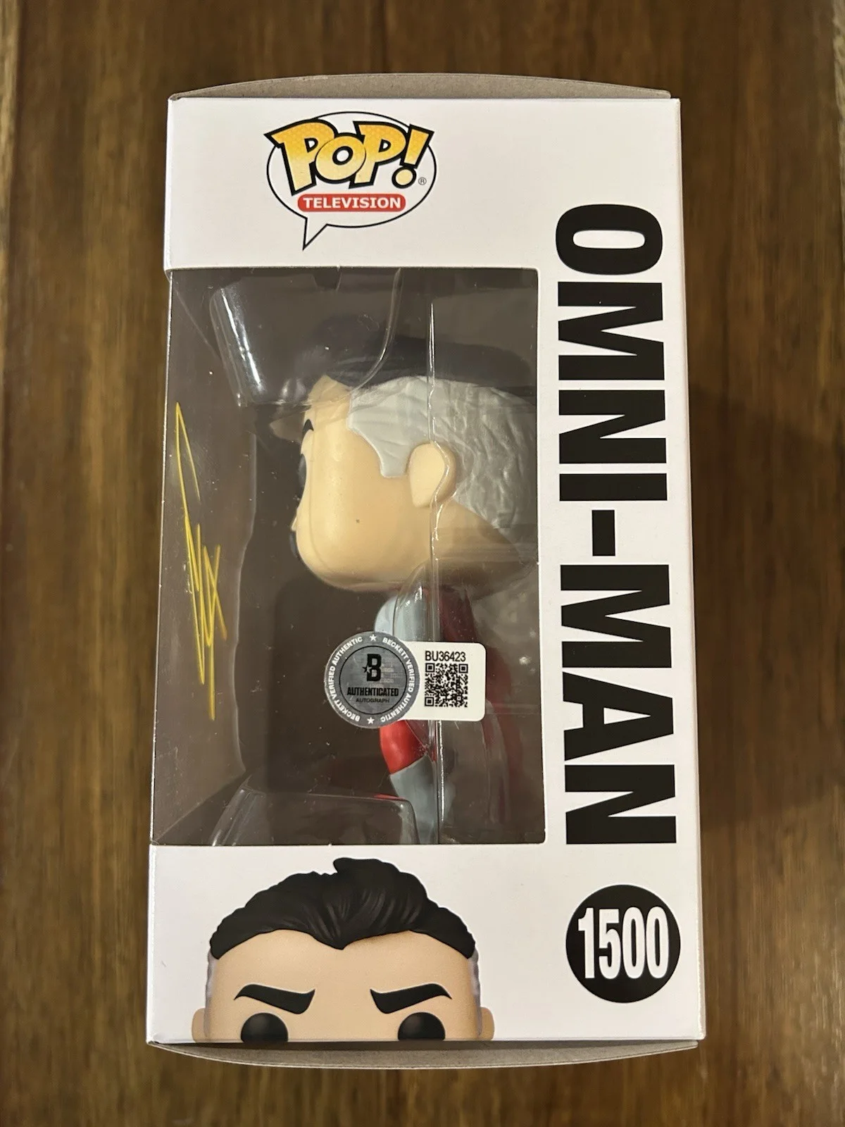 Robert Kirkman ‘Invincible’ Creator Signed Funko Pop ‘Omni-Man’ Beckett, image 2