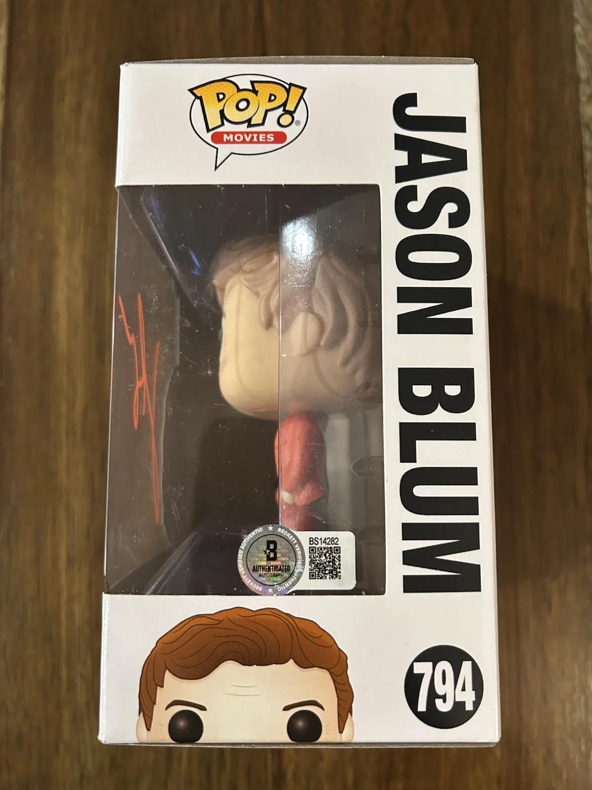 Jason Blum — Jason Blum ‘Halloween’ Producer Signed Funko Pop Blumhouse Beckett, изображение 2