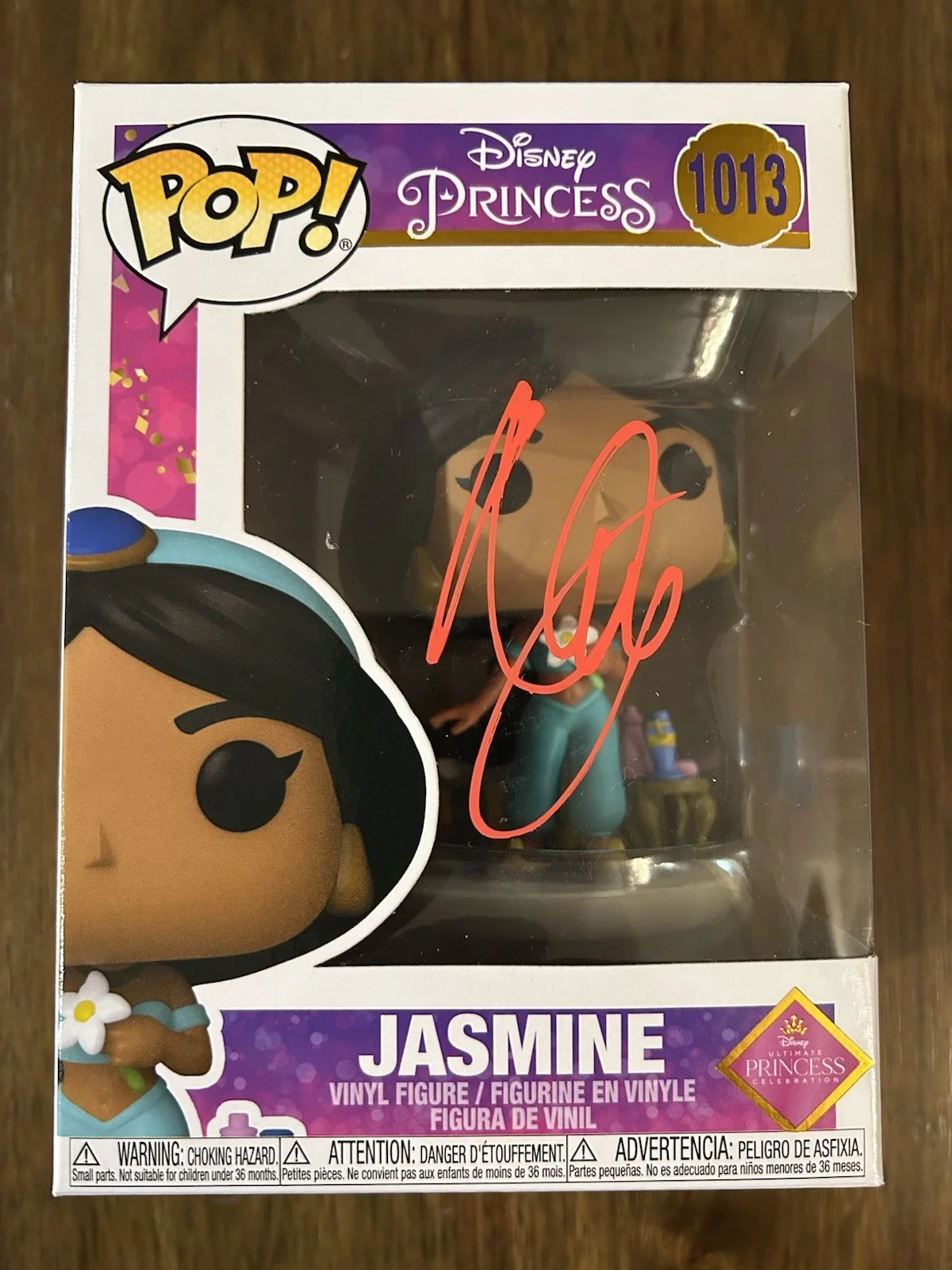 Naomi Scott — Naomi Scott ‘Aladdin’ Signed Funko Pop Disney Princess ‘Jasmine’ Beckett