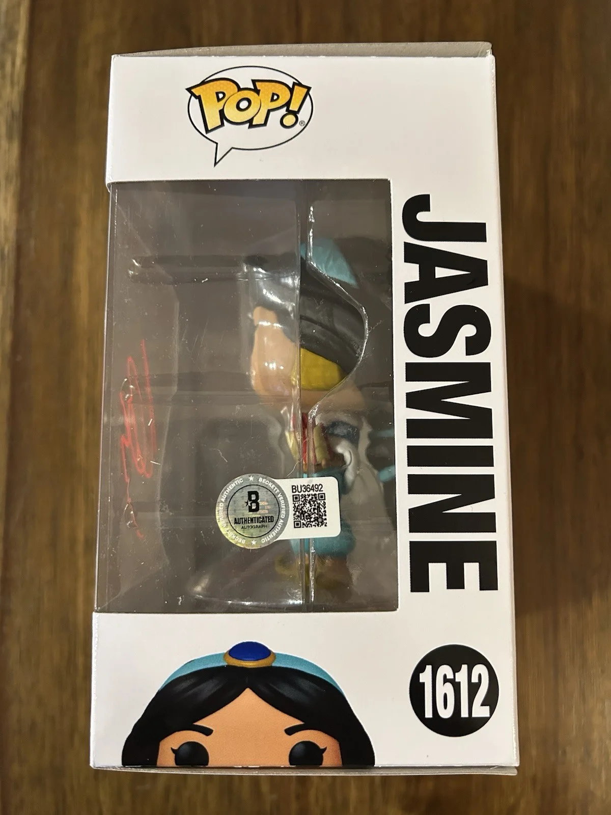 Naomi Scott — Naomi Scott ‘Aladdin’ Signed Funko Pop Disney Princess ‘Jasmine’ Beckett, image 2