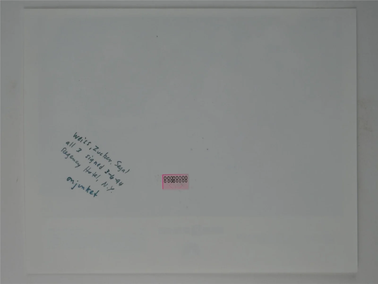 Robert Bob Weiss — Robert Bob Weiss David Zucker Robert LoCash Signed 8x10 Photo Naked Gun 33 1/3, изображение 5