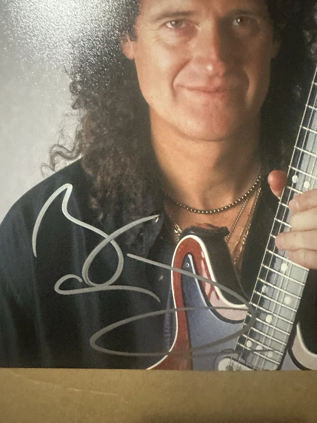 Brian May Queen autographed 8x10 photo COA, image 2