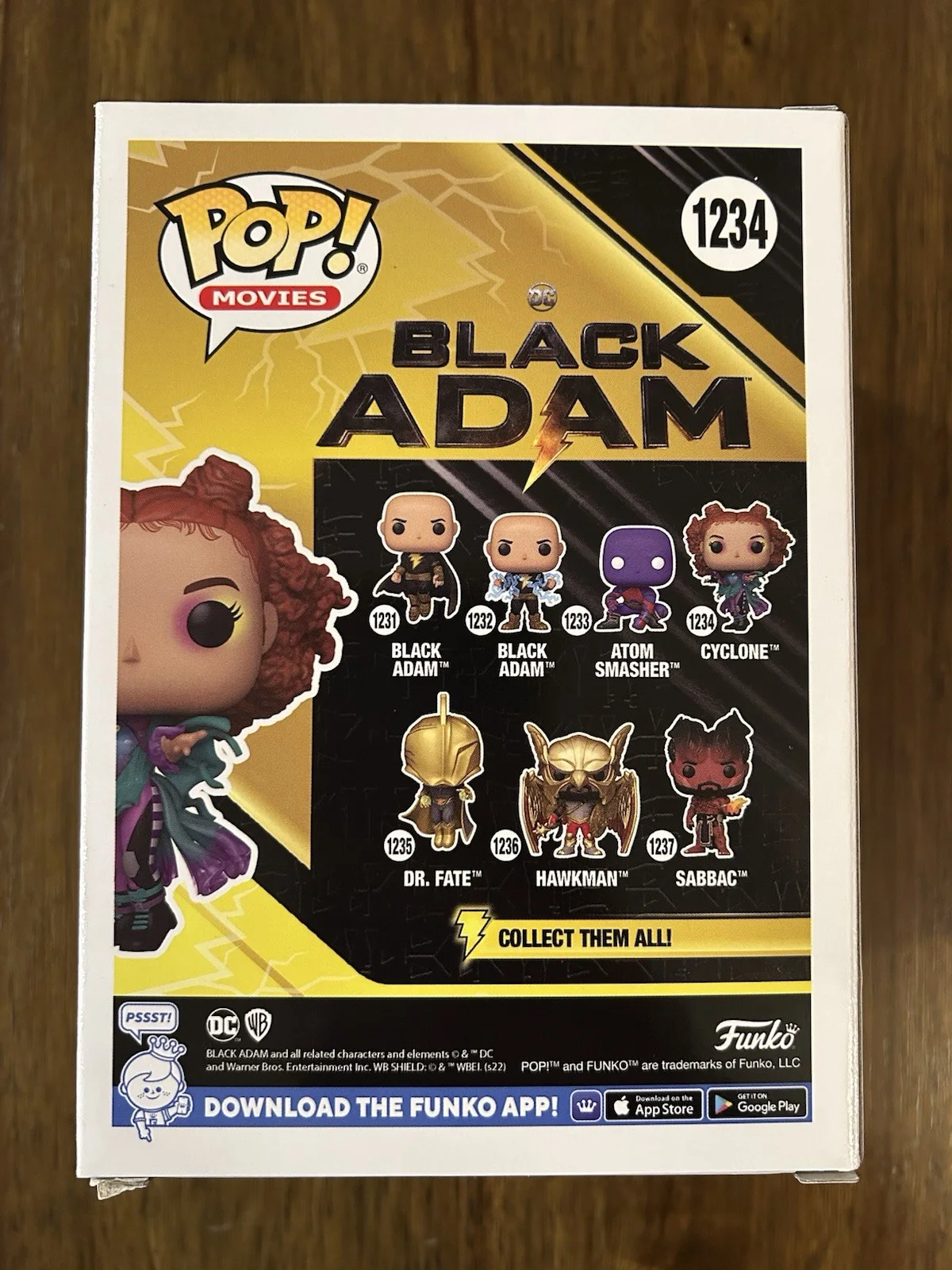 Quintessa Swindell ‘Black Adam’ Signed Funko Pop ‘Cyclone’ Beckett, изображение 3