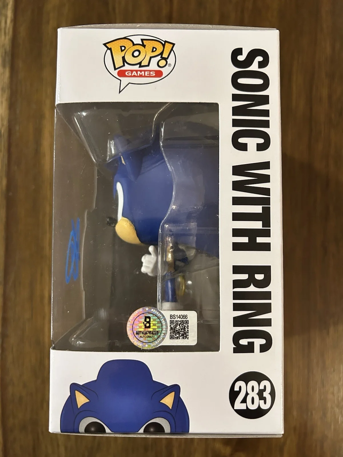 Ben Schwartz ‘Sonic The Hedgehog’ Signed Funko Pop ‘Sonic With Ring’ Beckett, image 2