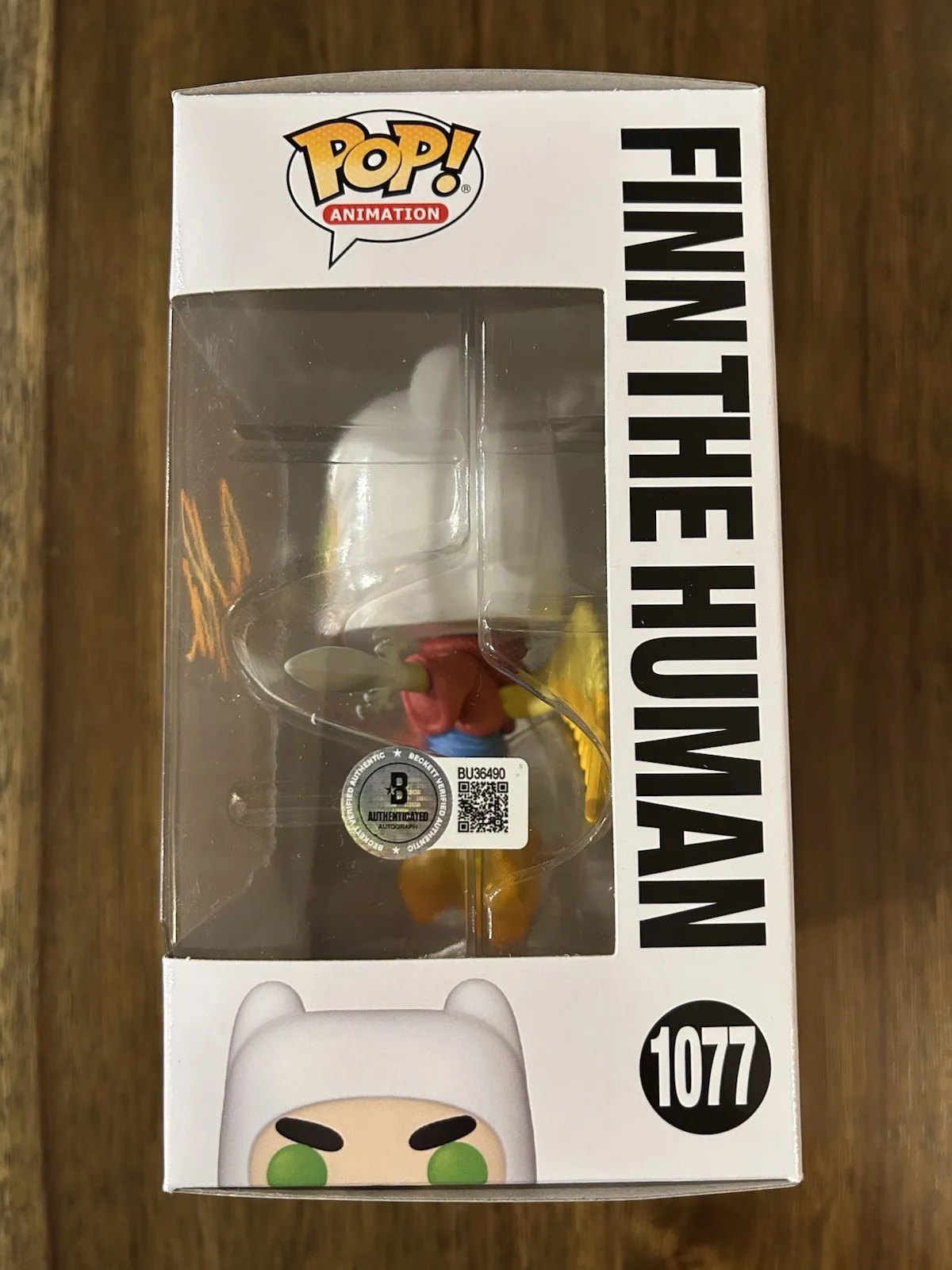 Jeremy Shada — Jeremy Shada ‘Adventure Time’ Signed Funko Pop ‘Finn The Human’ Beckett, изображение 2