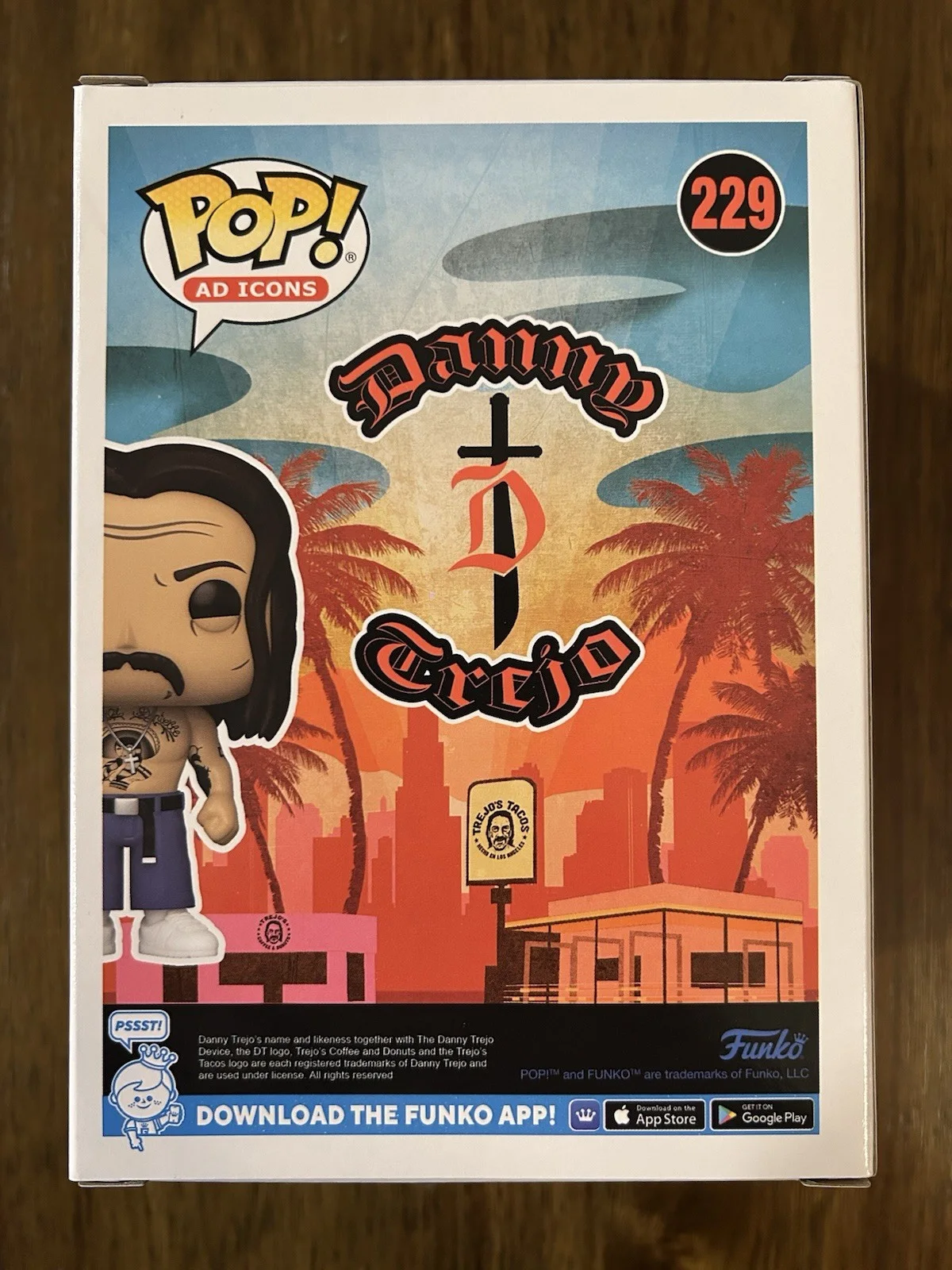 Danny Trejo Signed Autograph Funko Pop Machette Trejos Tacos Ad Icon Beckett, image 3