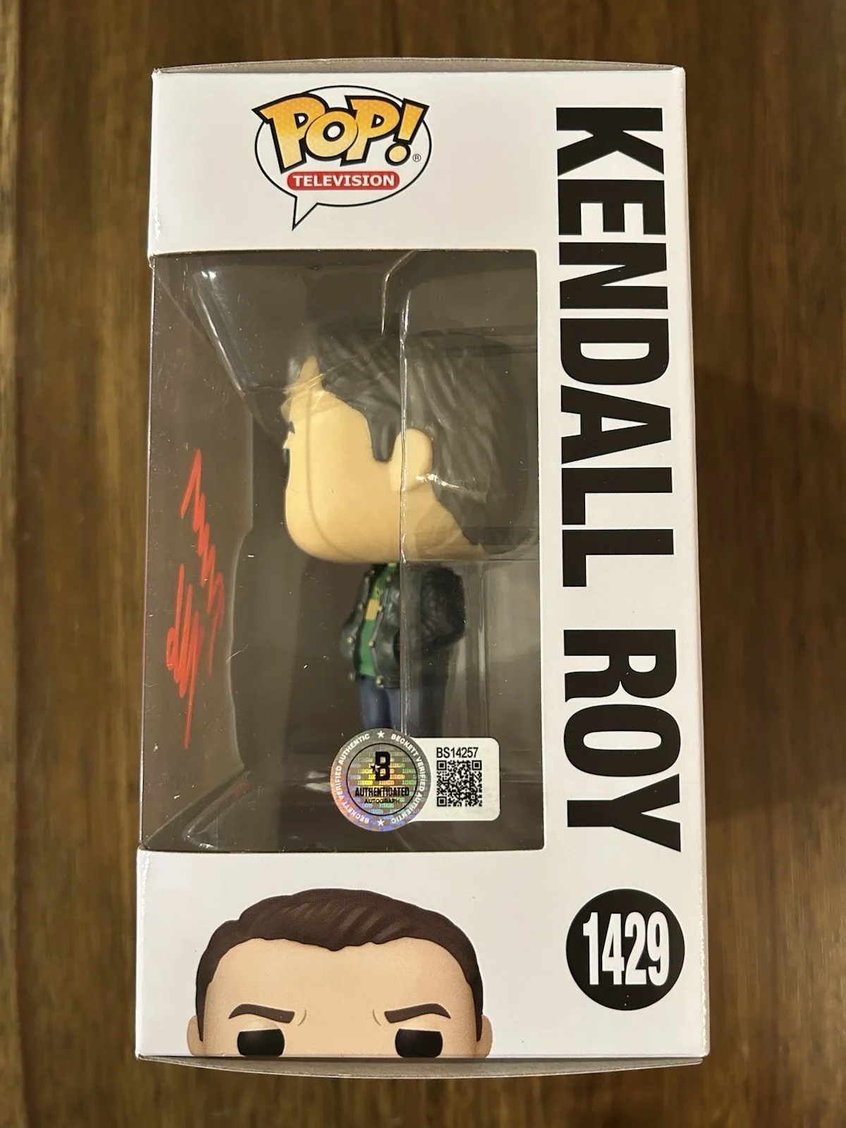 Jeremy Strong — Jeremy Strong ‘Succession’ Signed Funko Pop ‘Kendall Roy’ Beckett, image 2