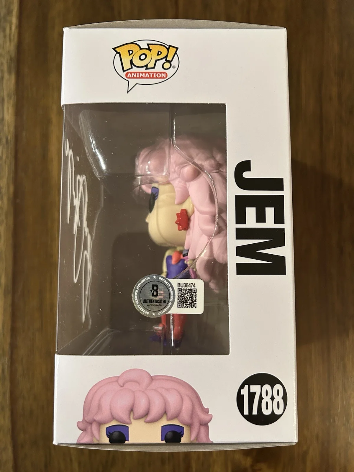 Britta Phillips 'Jem’ Signed Funko Pop Figure Beckett COA, image 2