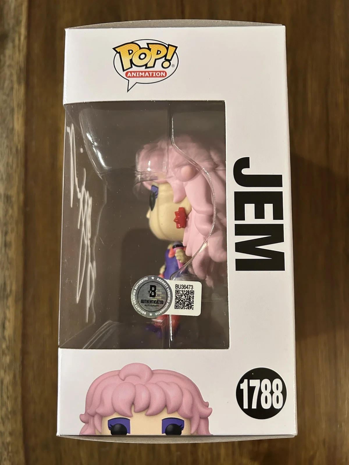 Britta Phillips 'Jem’ Signed Funko Pop Figure Beckett COA, image 2