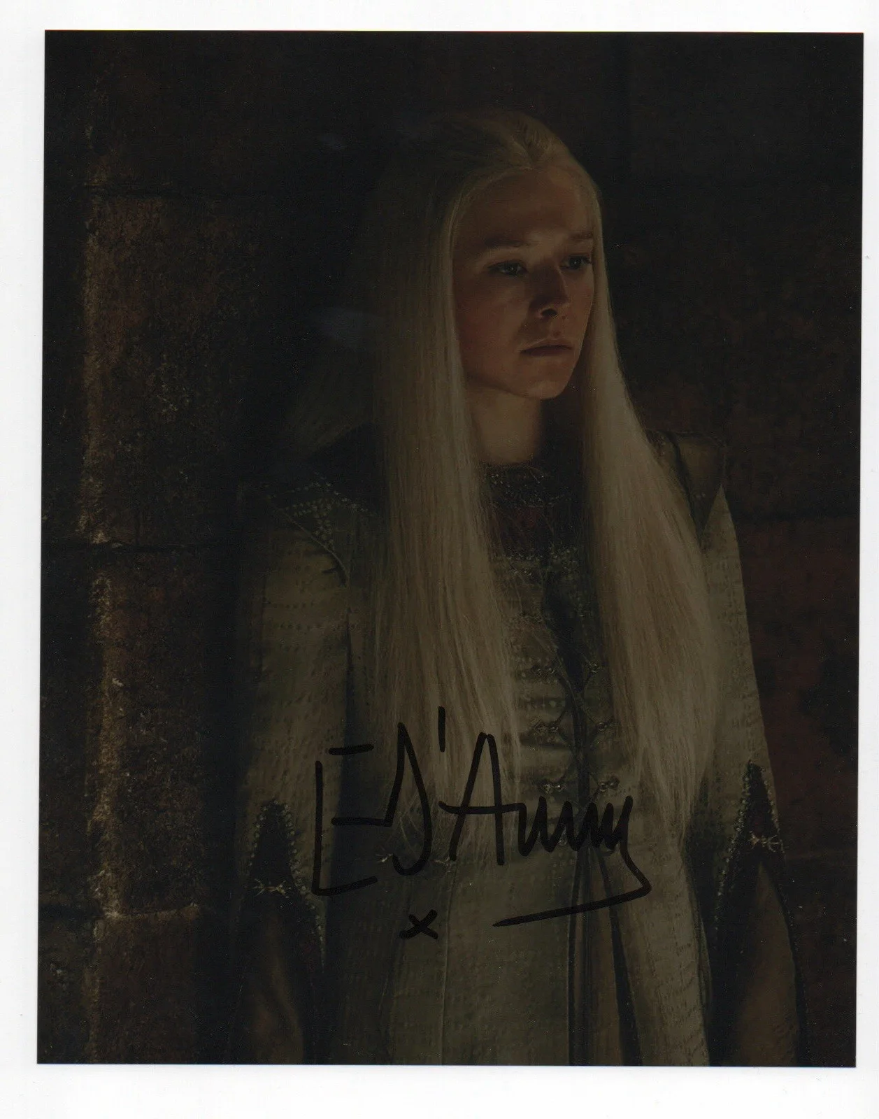 Emma D’Arcy — Emma D’Arcy signed autograph 8x10 Photo No COA Pass BAS PSA JSA Hot Sexy GOT