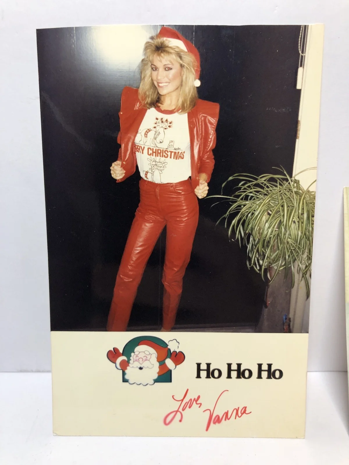 Vanna White — Vanna White Close Friends And Family Christmas Cards 1987/89 Wheel Of Fortune, изображение 2