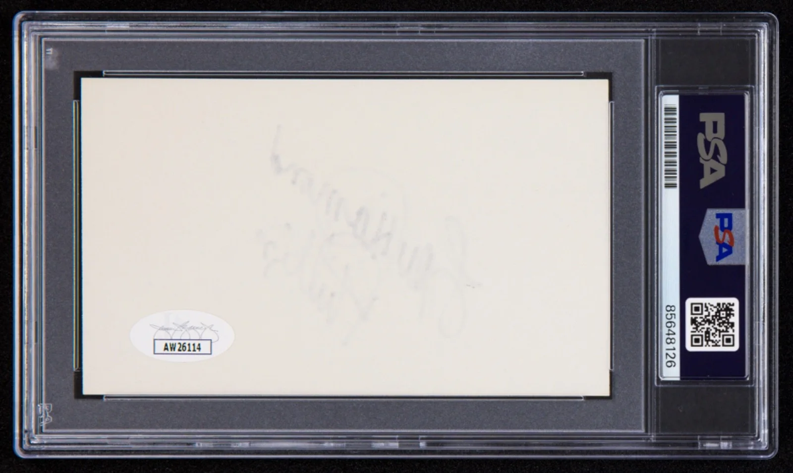 Lou Diamond Phillips — Lou Diamond Phillips Signed Index Card (PSA & JSA) La Bamba Young Guns Auto, изображение 2