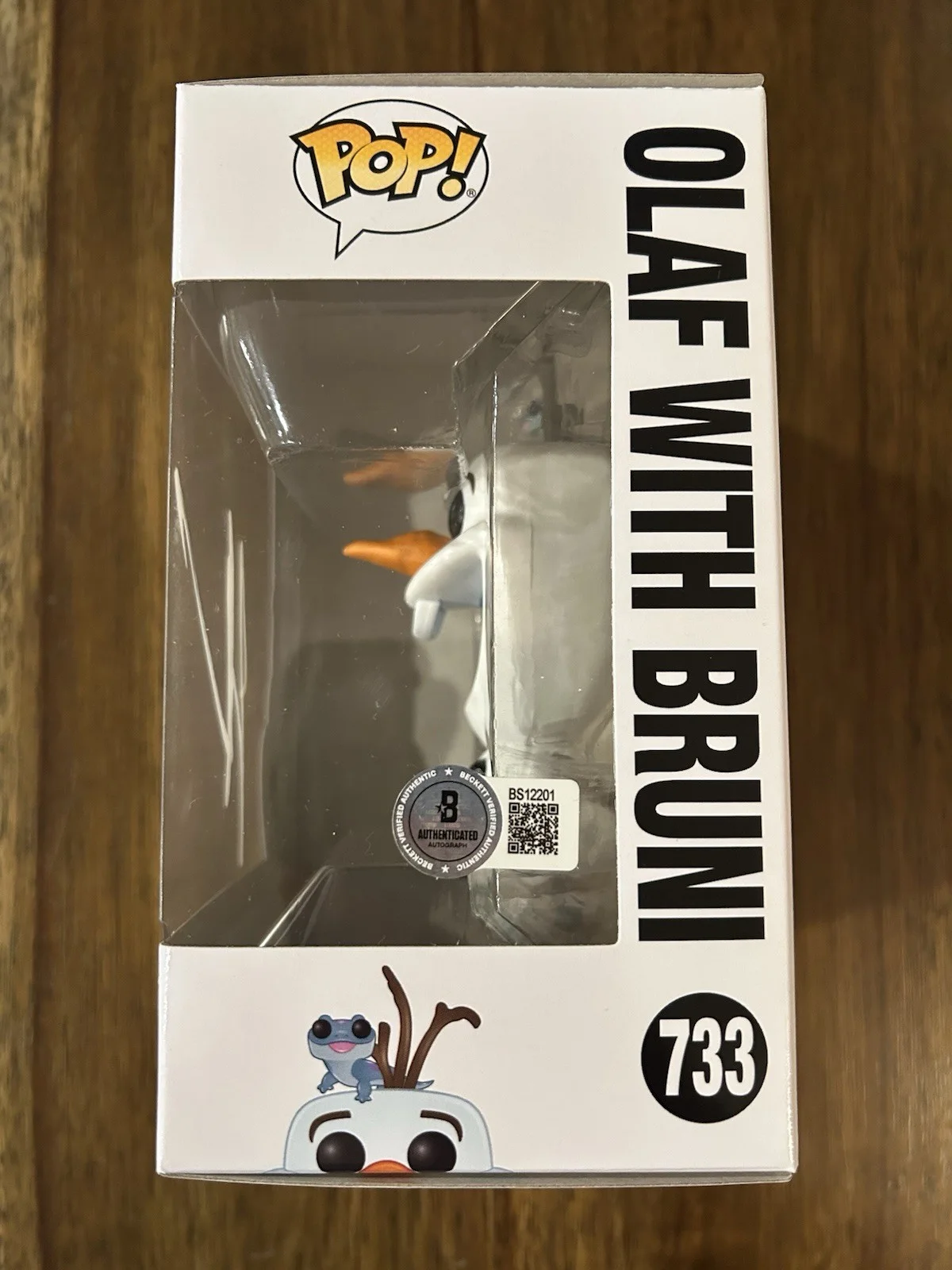 Josh Gad — Josh Gad ‘Frozen’ Signed Funko Pop ‘Olaf’ Beckett Certified Disney, изображение 2