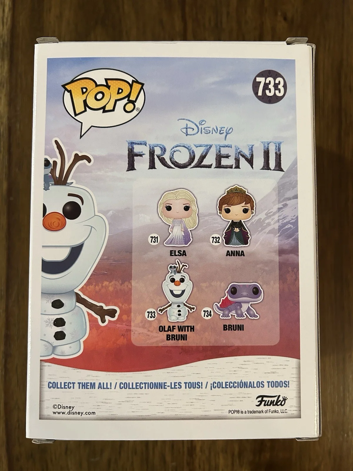 Josh Gad — Josh Gad ‘Frozen’ Signed Funko Pop ‘Olaf’ Beckett Certified Disney, image 3