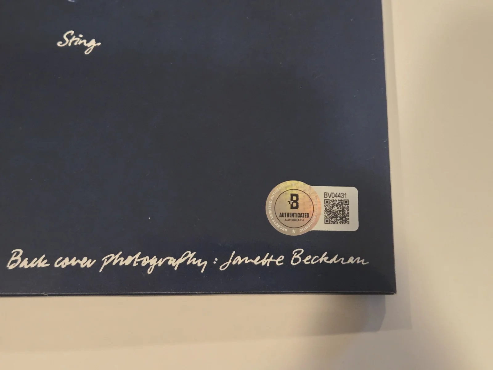 THE POLICE STING signed autographed "REGGATTA DE BLANC" LP RECORD BECKETT (BAS), image 4
