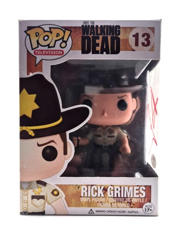 Andrew Lincoln — ANDREW LINCOLN SIGNED AUTOGRAPH THE WALKING DEAD RICK GRIMES FUNKO POP PSA COA, изображение 2