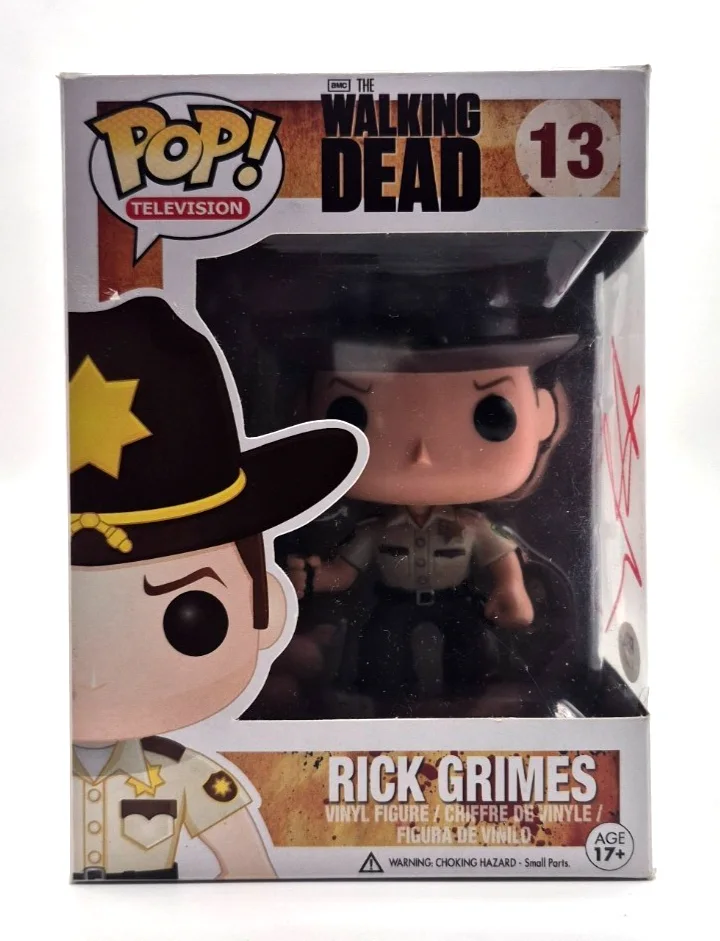 Andrew Lincoln — ANDREW LINCOLN SIGNED AUTOGRAPH THE WALKING DEAD RICK GRIMES FUNKO POP PSA COA, изображение 3