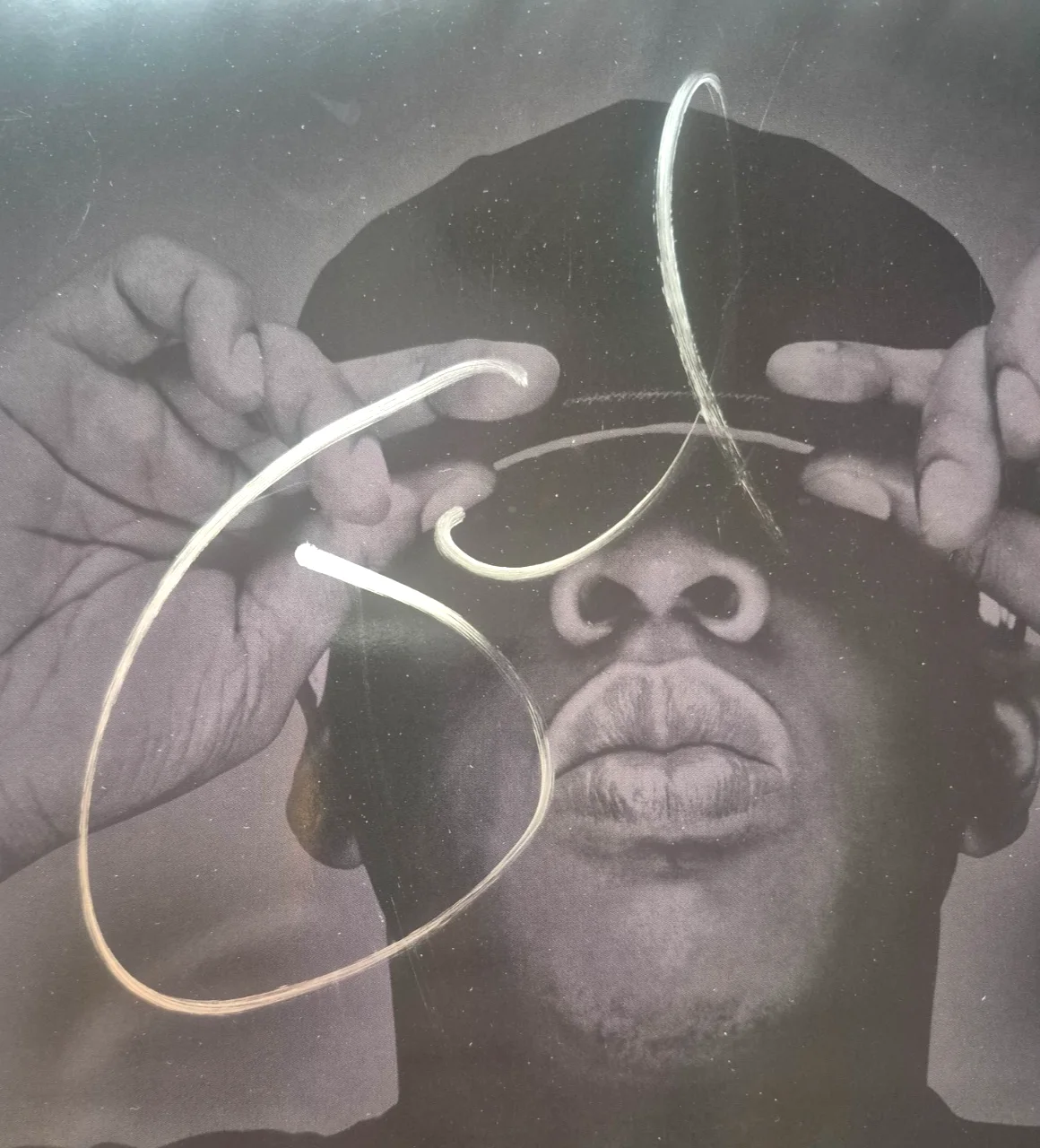 JAY-Z SIGNED AUTOGRAPHED THE BLACK ALBUM VINYL HOVA BEYONCE RARE YANKEES PSA COA, изображение 2