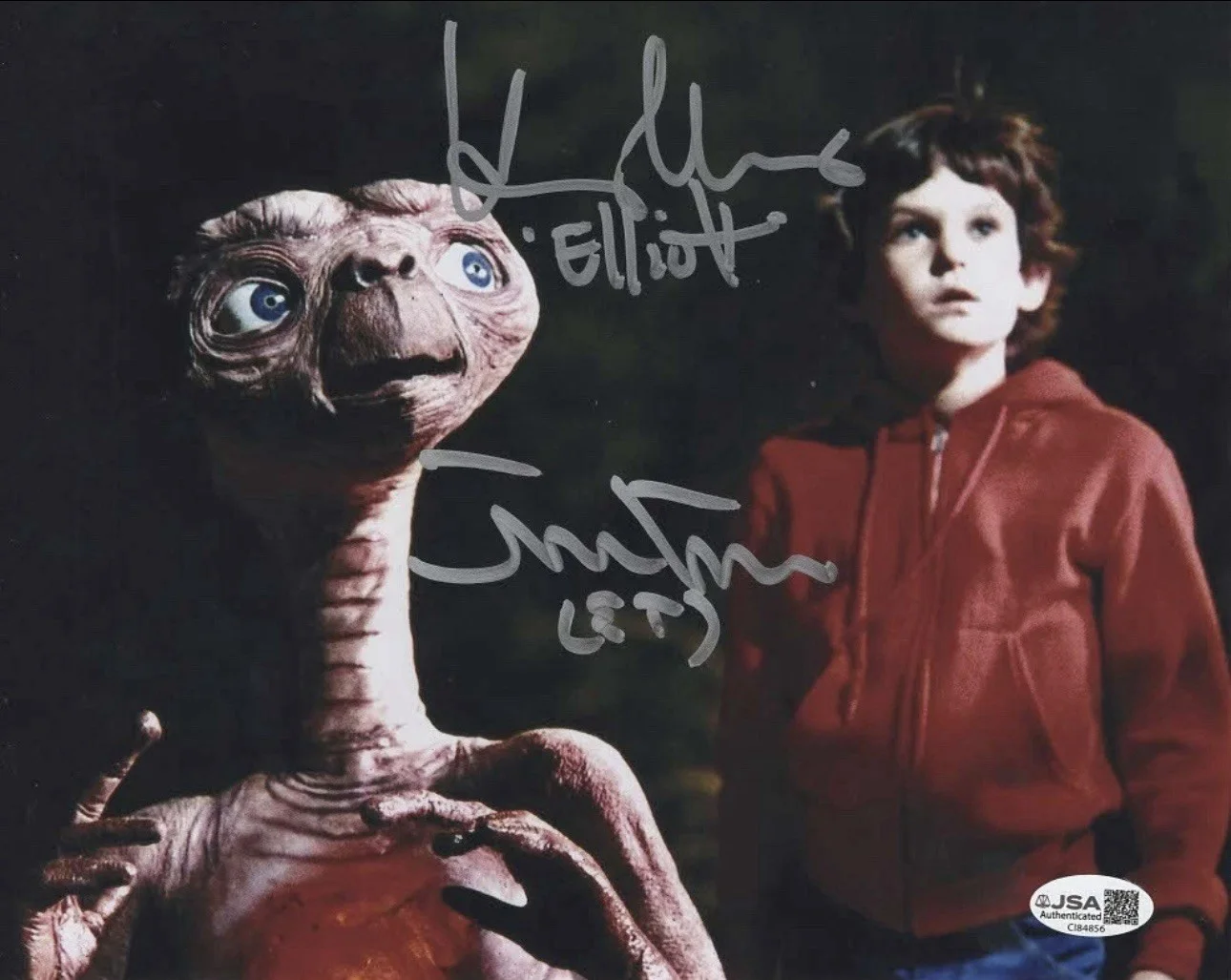 Matthew DeMeritt & Henry Thomas — Matthew DeMeritt & Henry Thomas autographed signed 8x10 photo E.T JSA COA