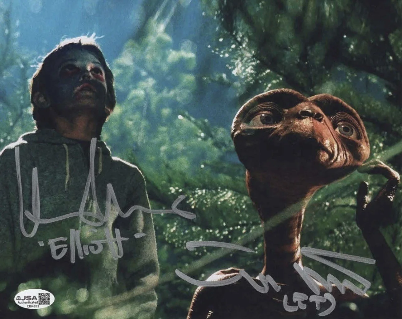 Matthew DeMeritt & Henry Thomas — Matthew DeMeritt & Henry Thomas autographed signed 8x10 photo E.T JSA COA