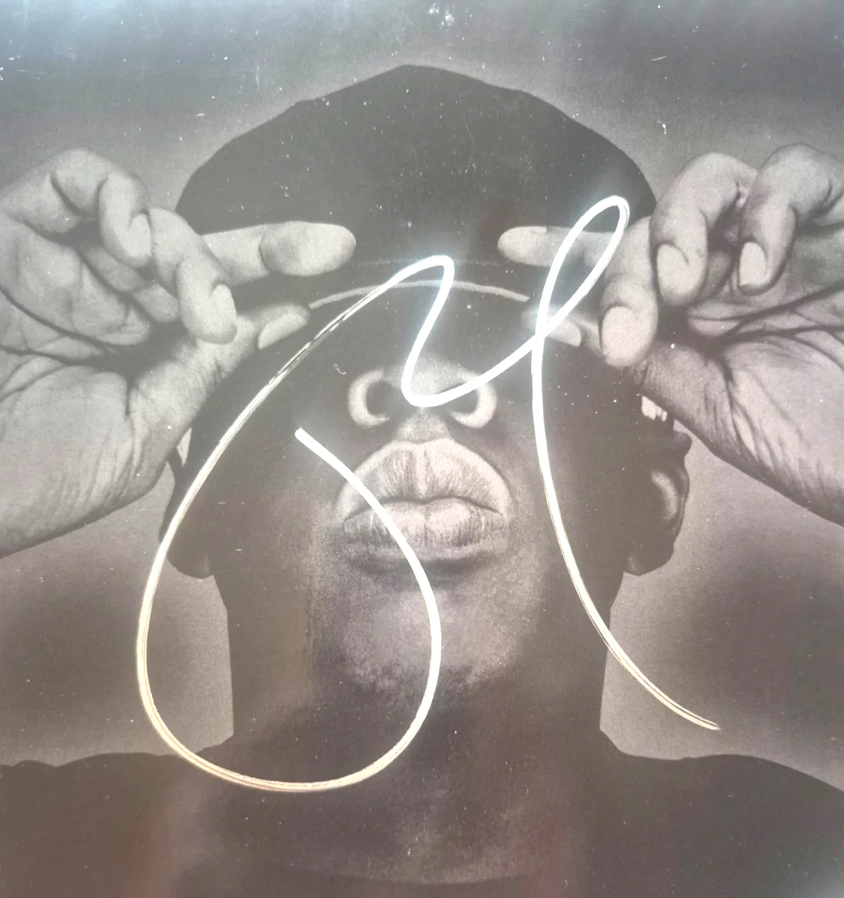 JAY-Z SIGNED AUTOGRAPHED THE BLACK ALBUM VINYL HOVA BEYONCE RARE ROC PSA COA, image 2