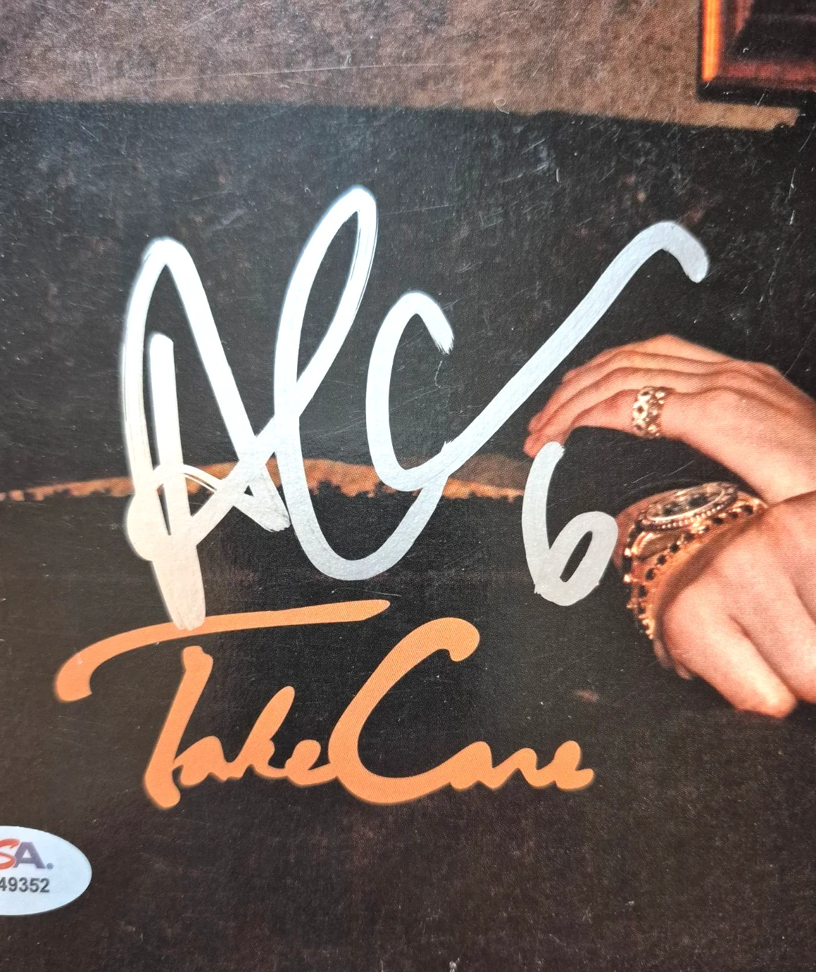 DRAKE SIGNED AUTOGRAPHED TAKE CARE ALBUM VINYL AUBREY GRAHAM RARE OVOXO PSA COA, изображение 2