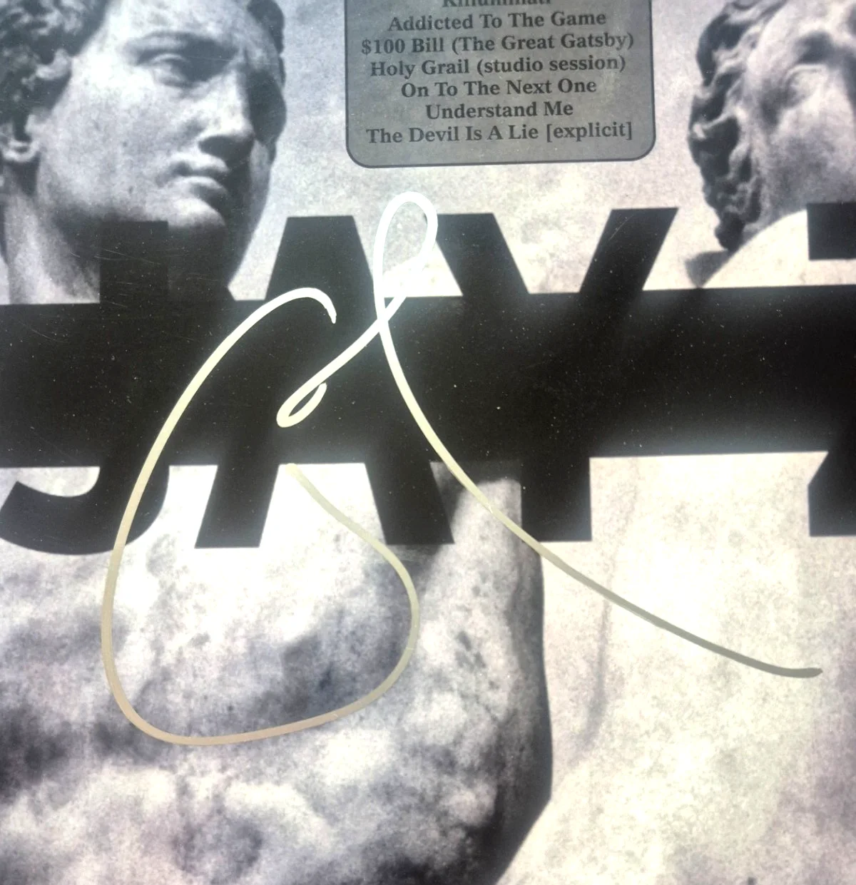 JAY-Z SIGNED AUTOGRAPHED MAGNA CARTA HOLY GRAIL ALBUM VINYL BEYONCE RARE PSA COA, изображение 2