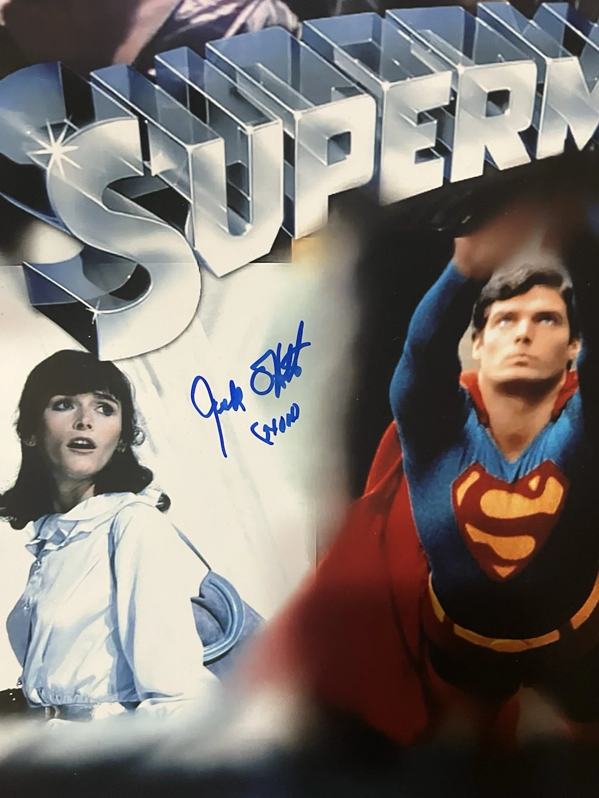 Autographed Jack O’Halloran 11x17 Superman 2 Mini Poster Beckett Signed Auto, image 2