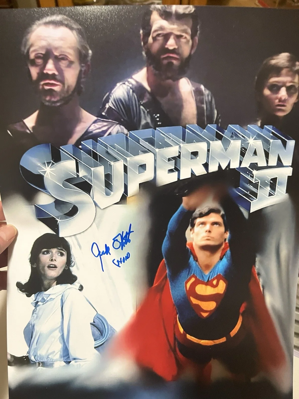 Autographed Jack O’Halloran 11x17 Superman 2 Mini Poster Beckett Signed Auto, image 4