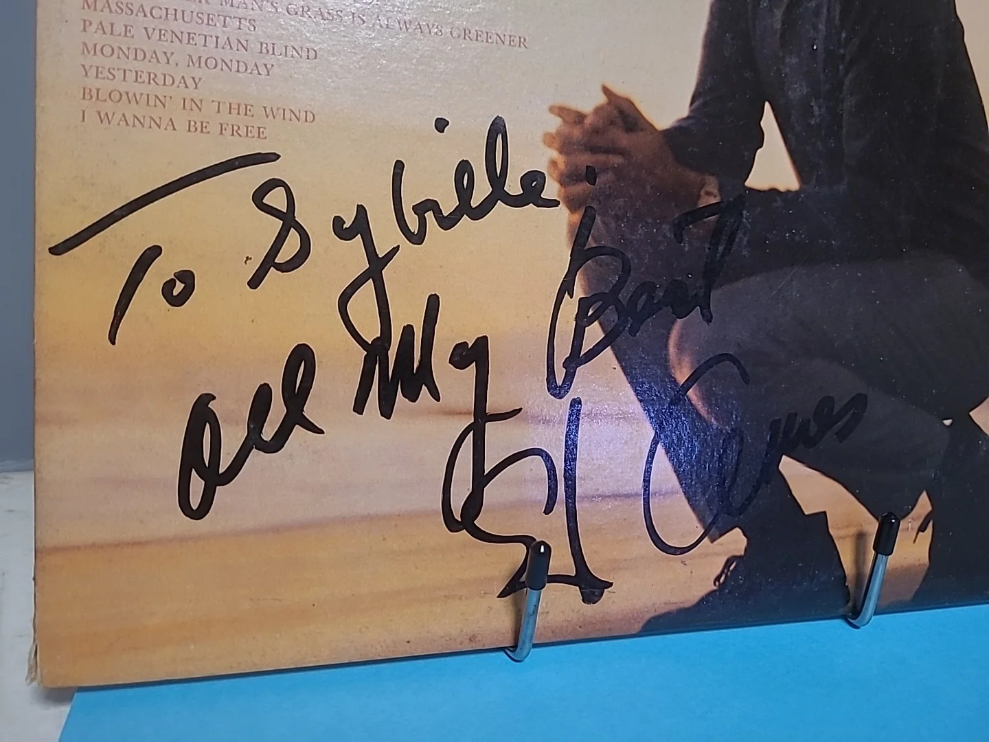 Ed Ames SIGNED Who Will Answer LP Record Album, image 2