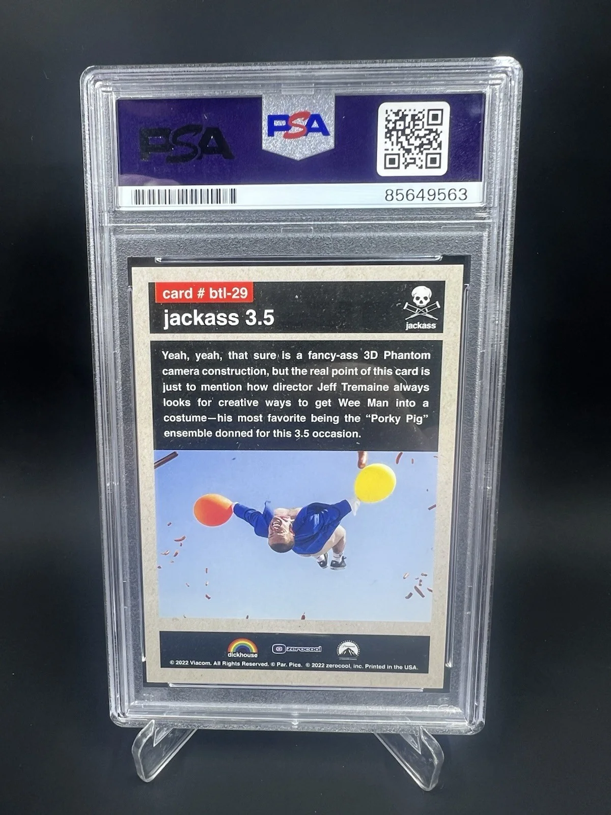 Jason Acuna Wee Man — Jason Acuna Wee Man Signed 2022 Zero Cool IP Auto PSA/DNA Jackass, image 2