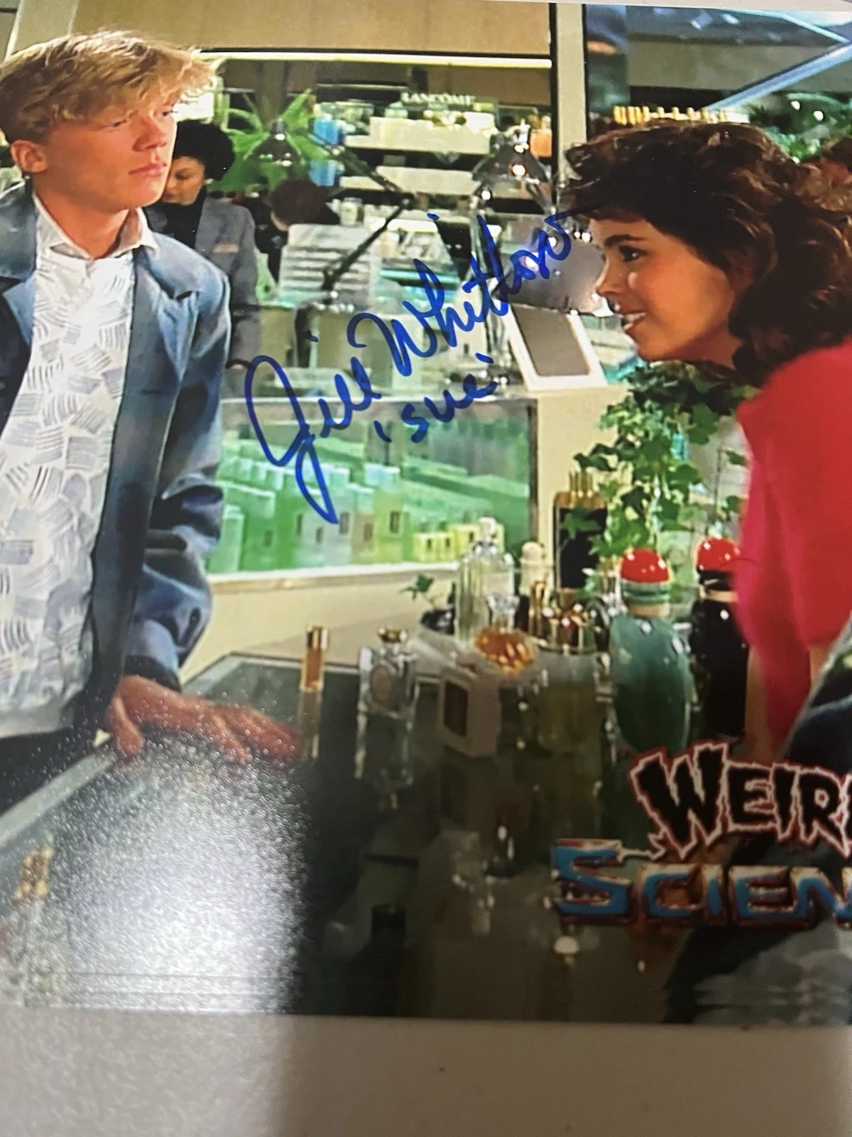 Autographed Jill Whitlow Weird Science 8x10 Photo Insc Sue Beckett Signed Auto, image 2