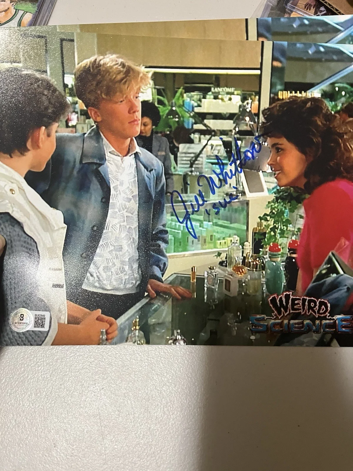 Autographed Jill Whitlow Weird Science 8x10 Photo Insc Sue Beckett Signed Auto, image 4