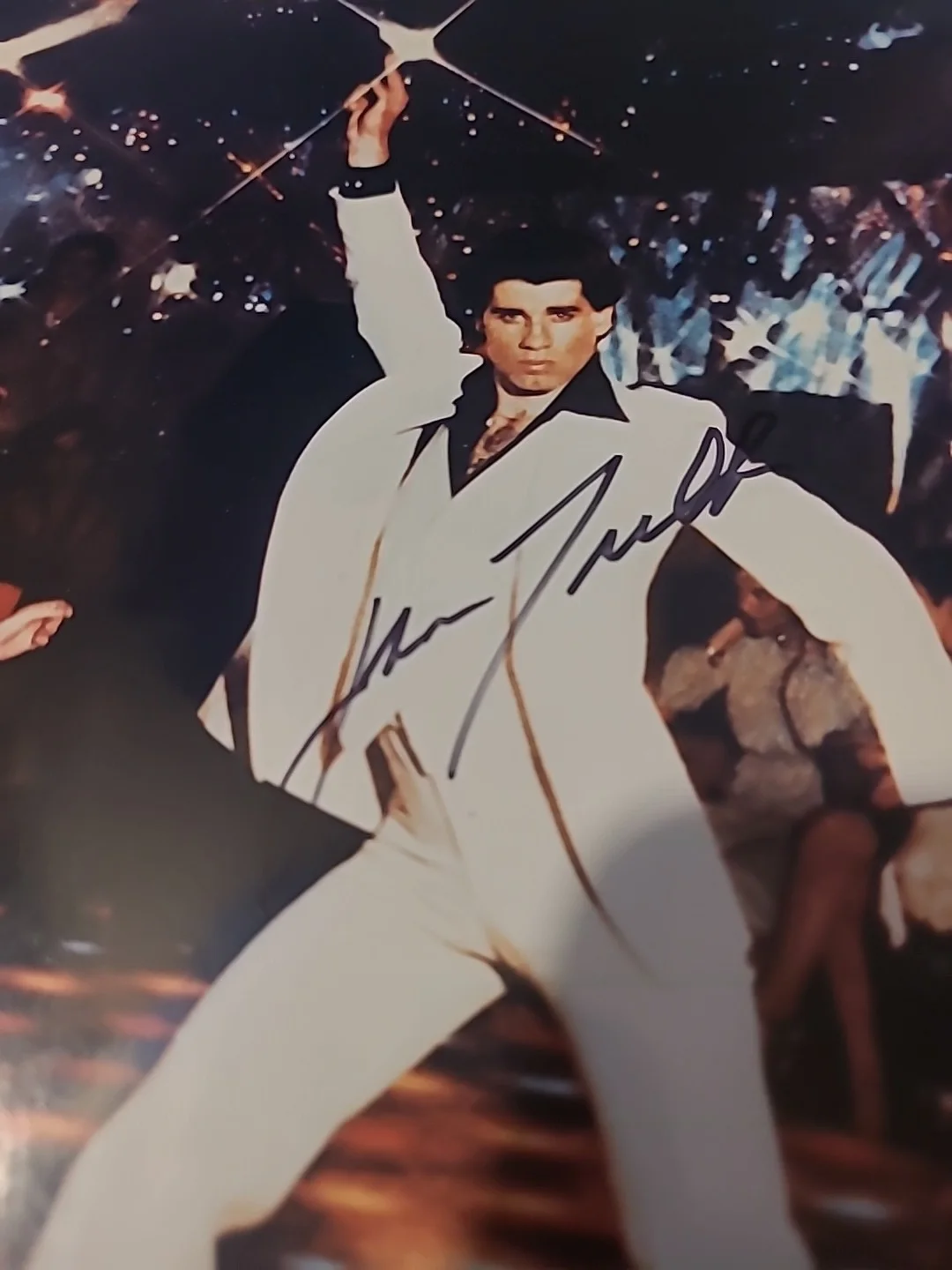 John travolta Autograph From 1995, image 2