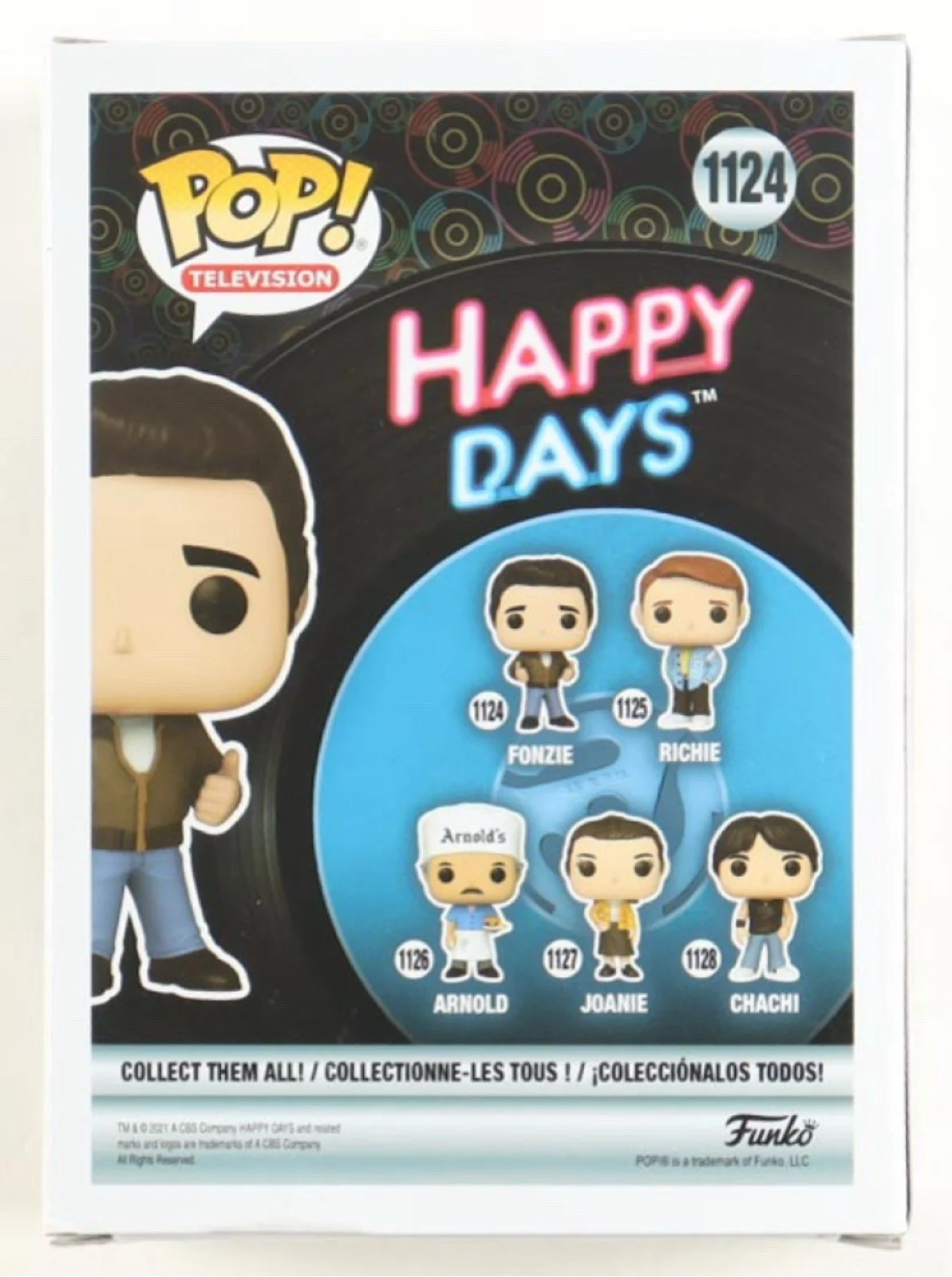 Henry Winkler — Henry Winkler Signed Autograph Fonzie Happy Days Funko Pop #1124 Beckett COA, изображение 3