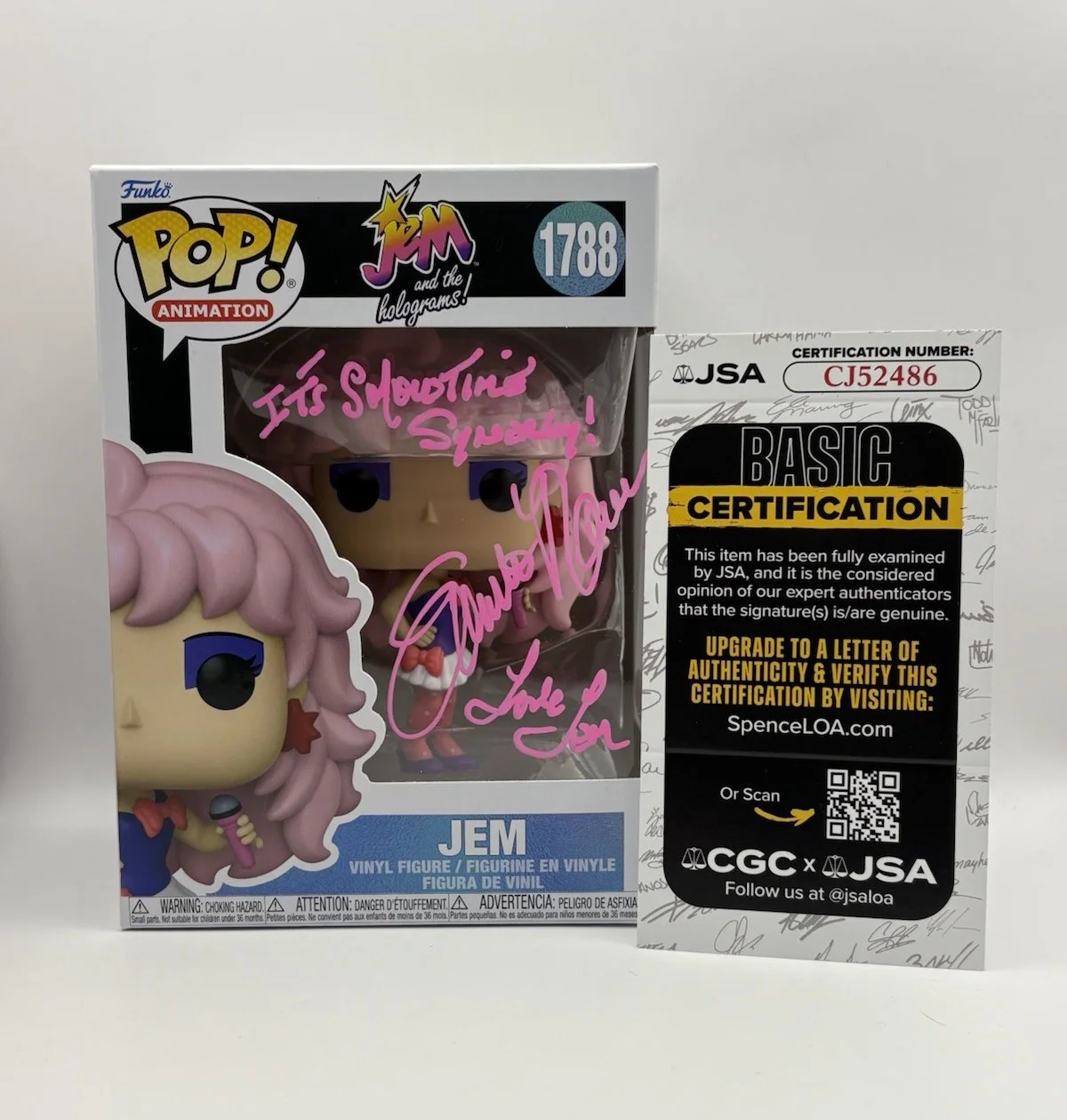 Samantha Newark — Samantha Newark Signed Autographed Jem and the Holograms Funko POP! Figure JSA