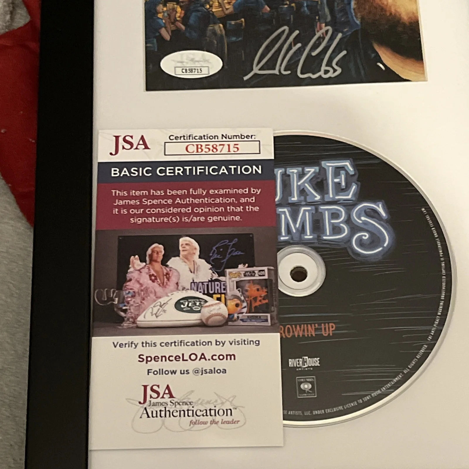 LUKE COMBS GETTIN OLD SIGNED AUTOGRAPH FRAMED CD DISPLAY JSA COA COUNTRY RARE, image 3