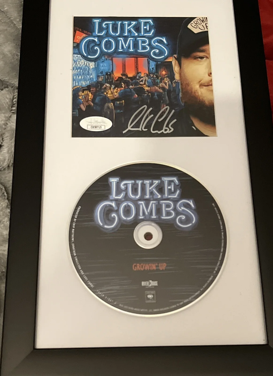 LUKE COMBS GETTIN OLD SIGNED AUTOGRAPH FRAMED CD DISPLAY JSA COA COUNTRY RARE, image 4
