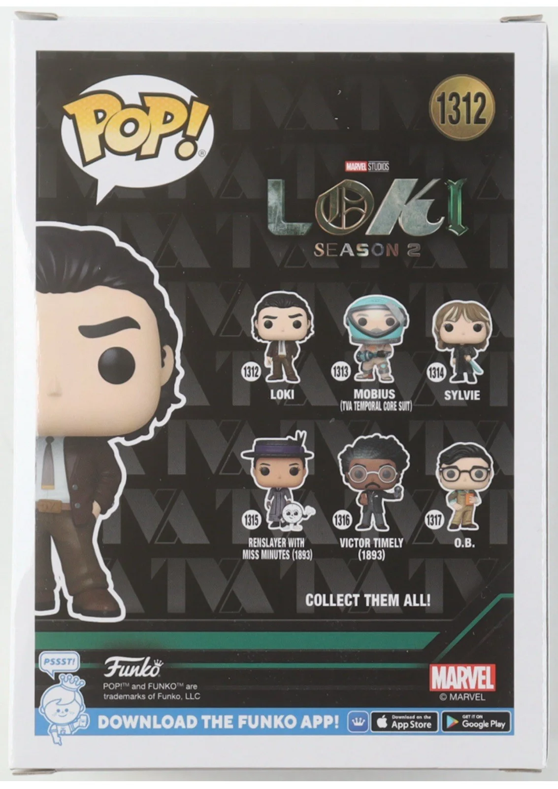 Matt Damon — MATT DAMON SIGNED AUTOGRAPHED LOKI FUNKO POP 1312 RARE THOR RAGNAROK AWM COA, image 3