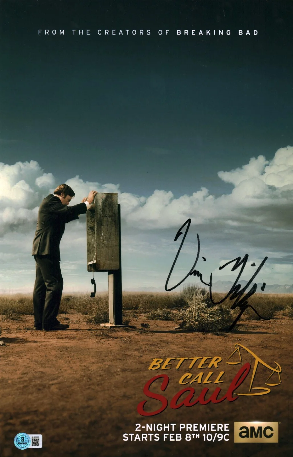 vince gilligan — Vince Gilligan Signed Autographed Better Call Saul Creator 11x17 Photo BAS COA