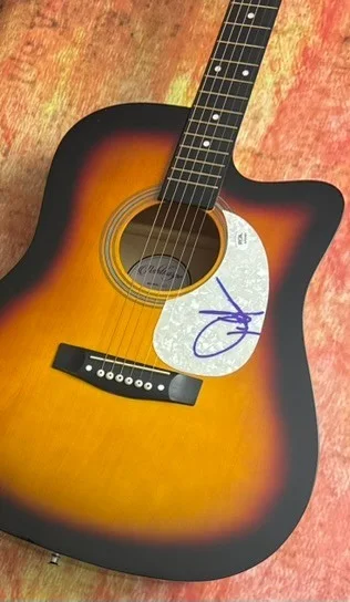 PSA Guitars, Cadillacs Star * DWIGHT YOAKAM * Signed 41" Acoustic Guitar COA, изображение 3