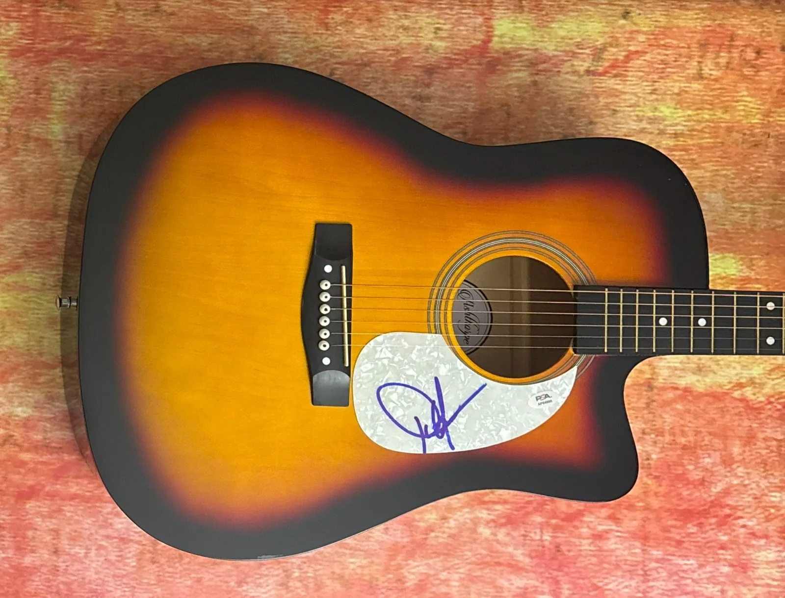 PSA Guitars, Cadillacs Star * DWIGHT YOAKAM * Signed 41" Acoustic Guitar COA, изображение 4