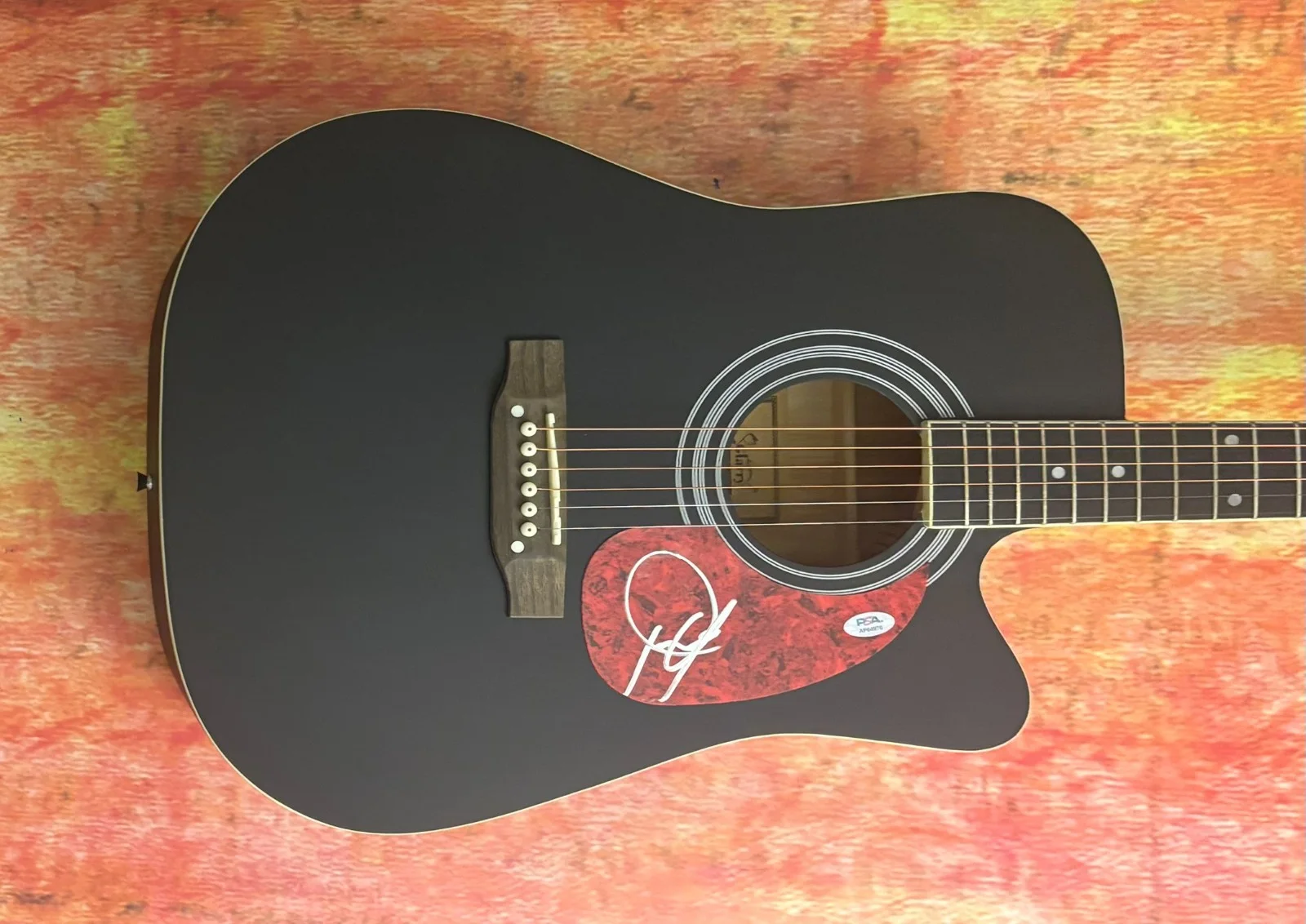 PSA Guitars, Cadillacs Star * DWIGHT YOAKAM * Signed 41" Acoustic Guitar COA, изображение 4