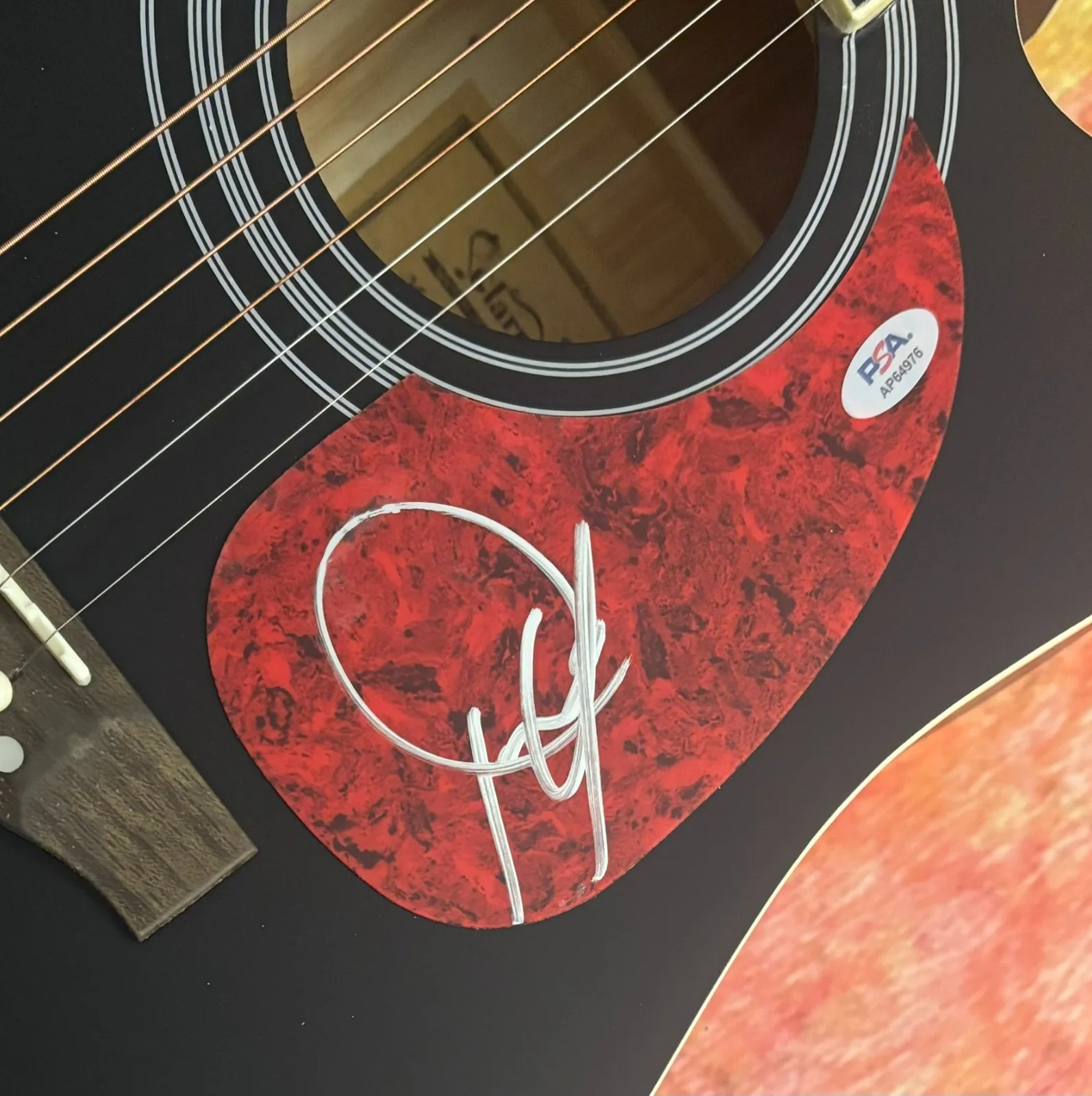 PSA Guitars, Cadillacs Star * DWIGHT YOAKAM * Signed 41" Acoustic Guitar COA, изображение 5