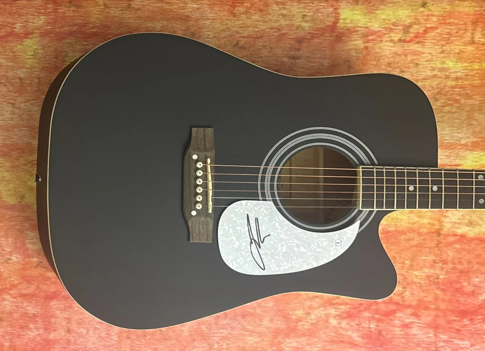 GFA Head Over Boots Star * JON PARDI * Signed 41" FS Acoustic Guitar COA, image 3